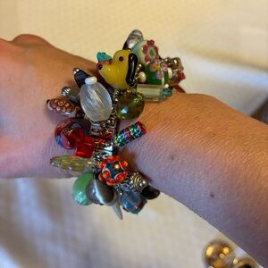 Multi-Charm Beaded Women’s Bracelet